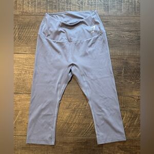 Gymshark Training Cropped Leggings Light Blue-Athletic Wear